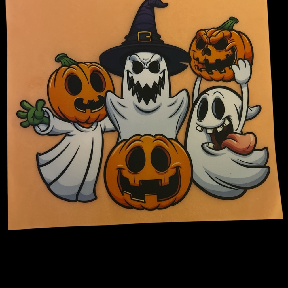 Halloween Ghost and Pumpkin T shirt sizes 2T-3X.
